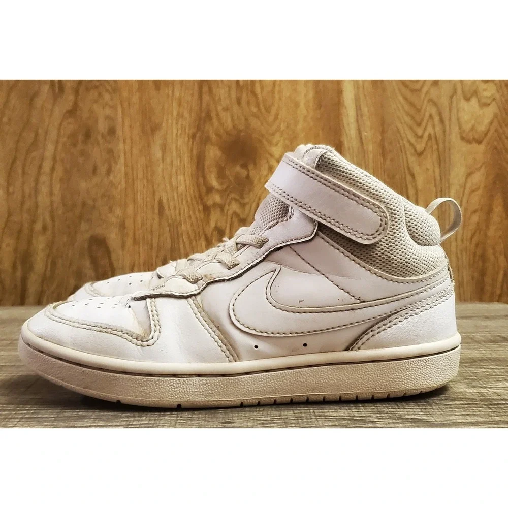 Nike Court Borough Mid 2‎ Sneakers Youth Size 1Y White